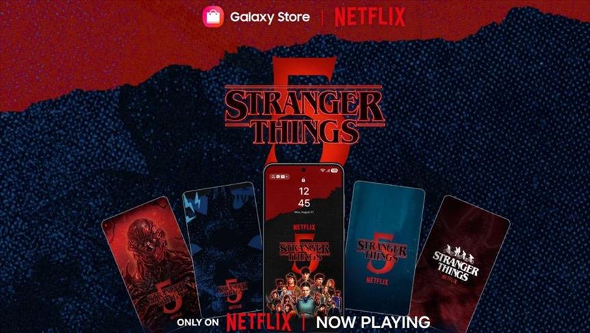 Samsung Electronics ve Netflix'ten Galaxy cihazlara özel "Stranger Things" teması