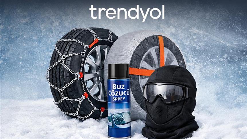 Trendyol üzerinden lastik zinciri satışları kış koşullarıyla yaklaşık 10 kat arttı