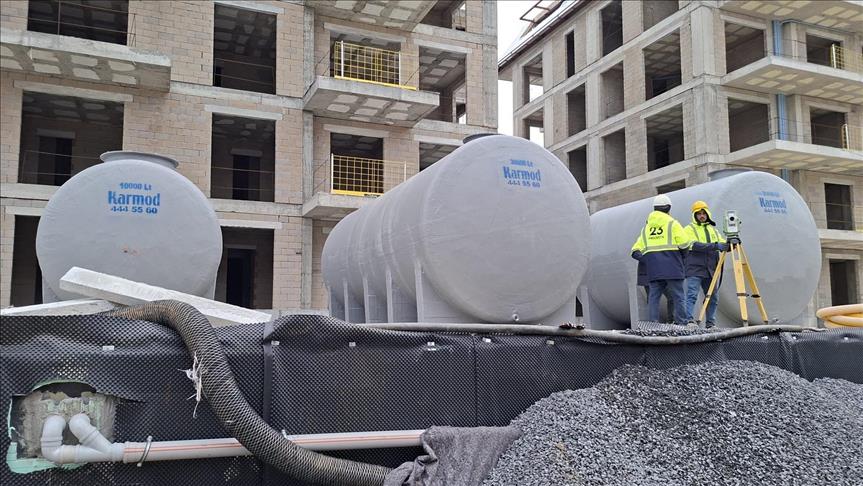 Karmod yağmur suyu hasadı depolama tankı projelerini sürdürüyor