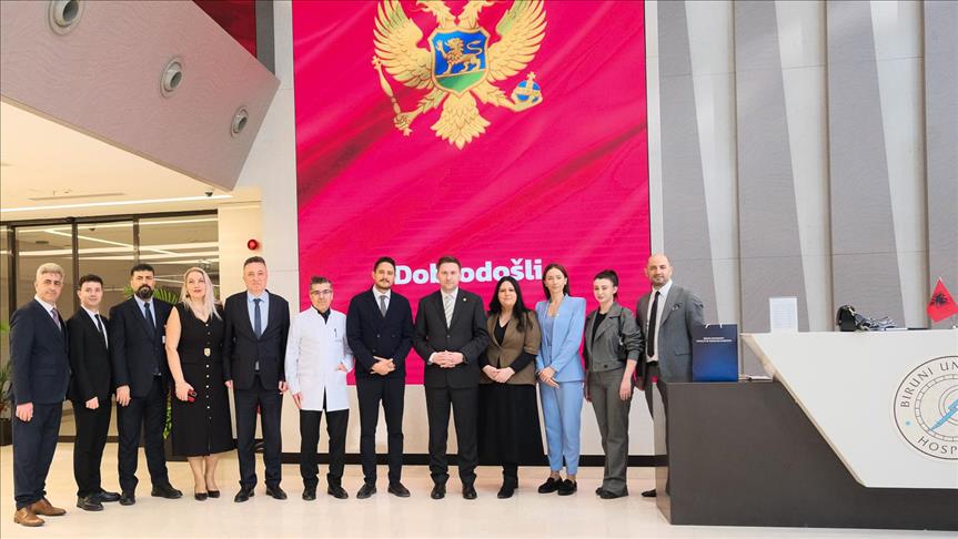 Karadağ Sağlık Bakanı Simun Biruni Üniversitesi Tıp Fakültesi Hastanesini ziyaret etti