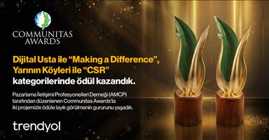 Trendyol'un sosyal etki projelerine uluslararası alanda iki ödül