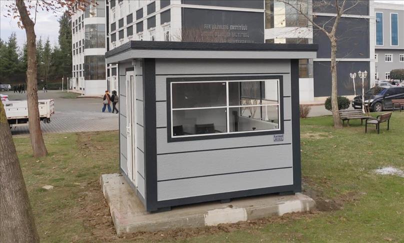 Karmod'un okul güvenlik kulübelerine talep arttı