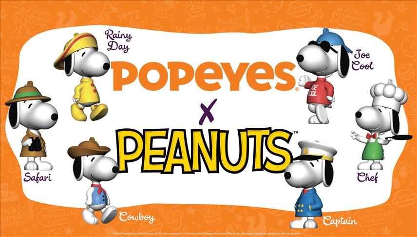 Popeyes, Snoopy karakterini çocuk menüsüyle buluşturuyor