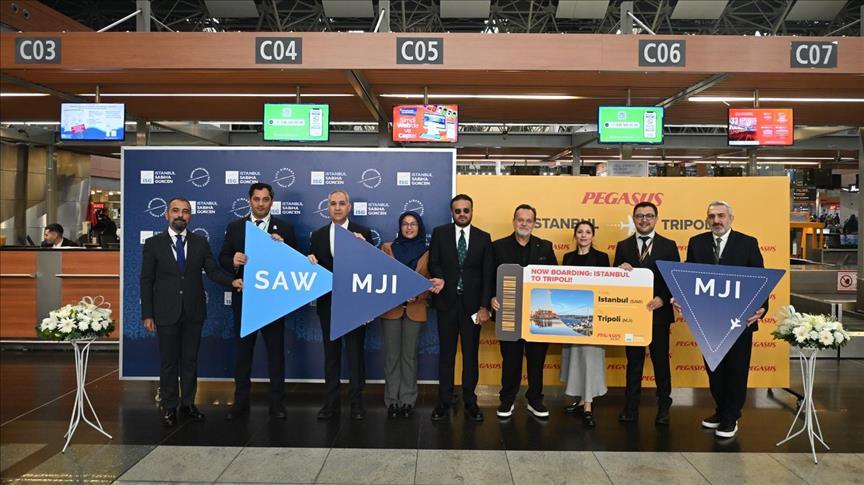 Sabiha Gökçen'den Trablus'a direkt uçuşlar başladı
