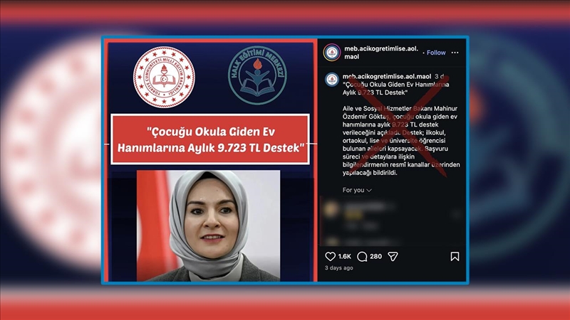 "Çocuğu okula giden ev hanımlarına ayda 9 bin 723 lira destek" iddiası