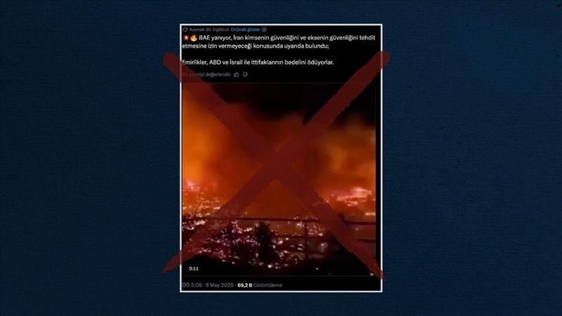 "Video, İran'ın BAE'ye düzenlediği saldırılar sonrasında kaydedildi" iddiası