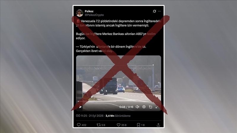 Video Venezuela altınlarının ABD'ye transferini mi gösteriyor?