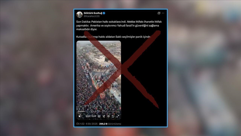 "Video, Mekke Ortak Savunma Anlaşması'nı protesto eden Pakistanlıları gösteriyor" iddiası