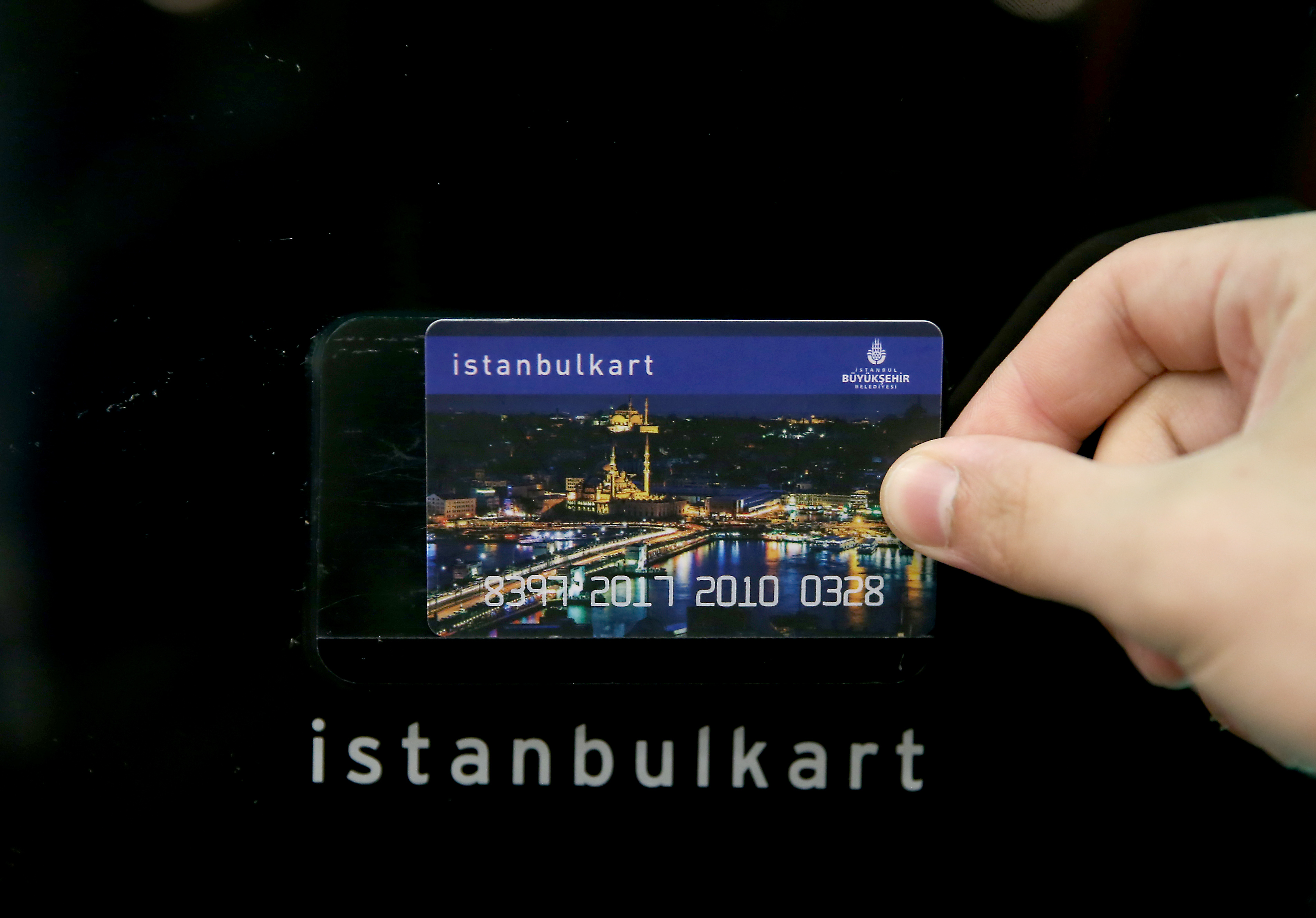 Istanbulkart. Синяя Истамбулкард.