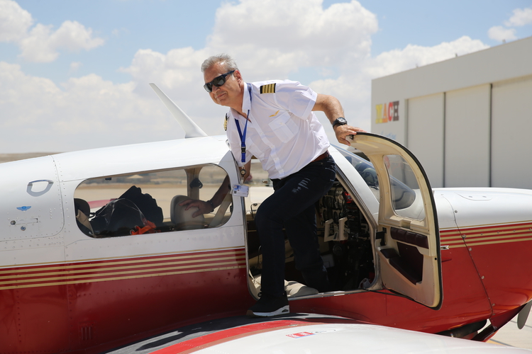 Pilot Demirci'nin ilk mola yerinde görüntüsü